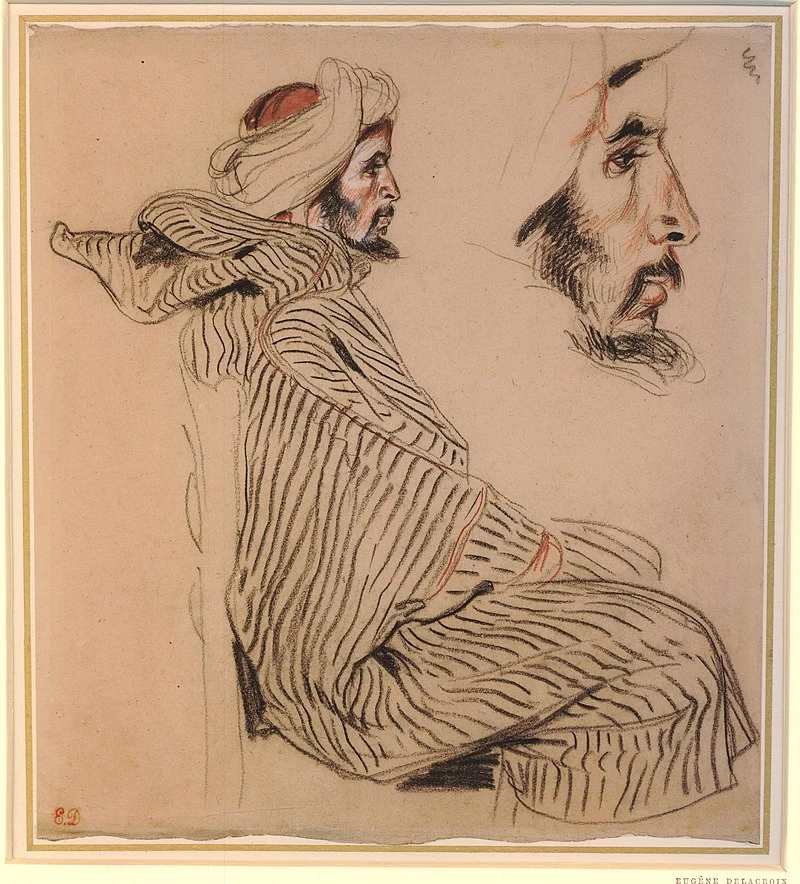 Studi di un arabo seduto - British Museum